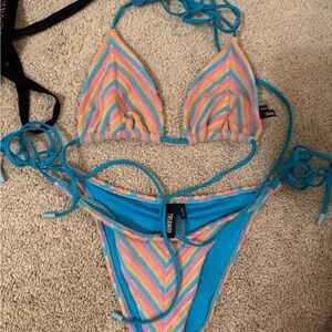 Triangl Multicolor Striped Bikini